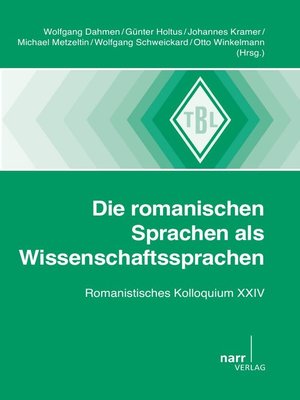 cover image of Die romanischen Sprachen als Wissenschaftssprachen